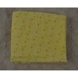 Swiggles Polka Dot Baby Blanket Yellow Green White Orange Flannel Receiving